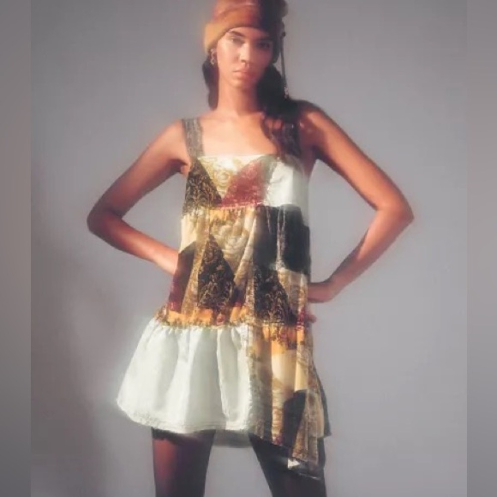 Urban Outfitters Babydoll Patchwork Dress